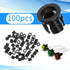 Eldraqth 5mm 100 5 mm Bulb LED Light Holder, Pieces Nylon Black Plastic Light Emitting Diode Clips Display Panel Mount