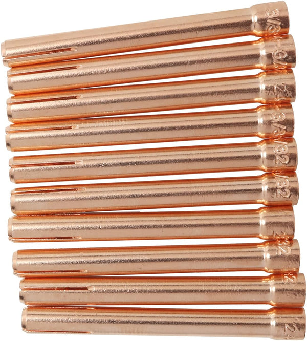 10N24 TIG Collet Tip FMHXG 10PCS 3/32" 10N24 2.4mm Replacement for WP17 18 26 TIG Torch Series