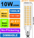 JD E11 LED Bulb Dimmable, E11 120V 100W Halogen Equivalent, T3/T4 Mini Candelabra Base, 10W 1000 LM E11 Bulbs for Ceiling Fans, Chandeliers, Cabinet Lighting, 3000K Warm White, 2 Pack by TZHILAN
