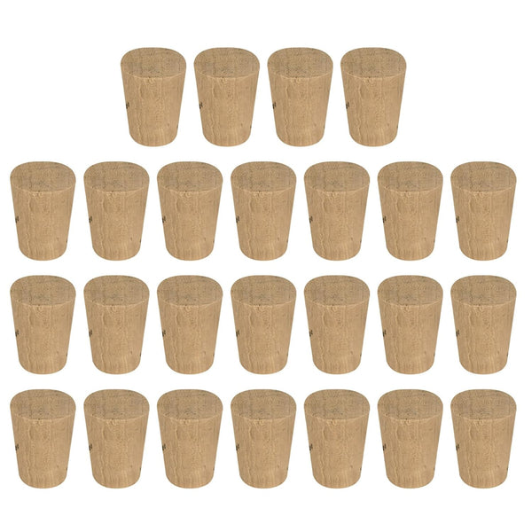 MECCANIXITY Tapered Cork, 11.1x8.3x15.9mm, Natural Wooden Leakproof Cork Stoppers, Pack of 25