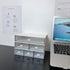 Desk Drawer Organizer, Stackable Office Supplies Desk Organizer, Plastic Plastic Storage Drawer, Desk Grocery Organizer For Stationery/Office Supplies/School/Home (White 2 Compartments) by JIAFUJIN