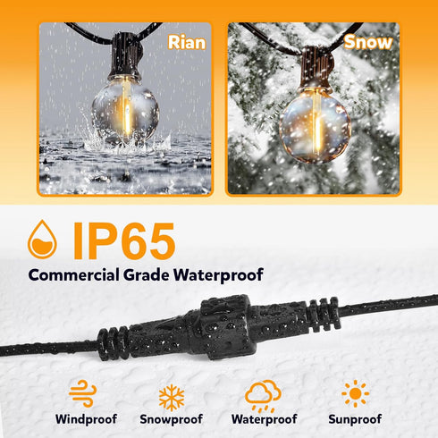cshare 2 6.5 24 2 Size:8mm) Extension Cords for String Lights Inflatable Decorations, Pin FT AWG Outdoor Extension