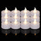 Battery Operated LED Tea Lights:200 Pack LED Flameless Bright Flickering Candles Long