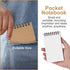 Pocket Notebooks Set of 12 - Small 3x5 Spiral Notepads, Office Style Mini Notebook, Lined College Ruled Paper for Home,