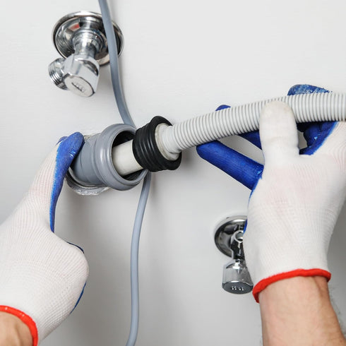 MECCANIXITY Drain Pipe Seal Hose Silicone Plug, Black Sewer Sealing Ring Connector for Kitchen Bathroom