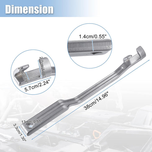 X AUTOHAUX 15 Inch Wrench Extender Tool, Torque Amplifier with 1/2inch Square Hole, Universal Multiplier Tool for