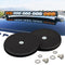 ULIBERMAGNET 2Pack Rubber Coated Magnet, Anti-Scratch Neodymium Round Magnet Base with M6 Female Thread Stud