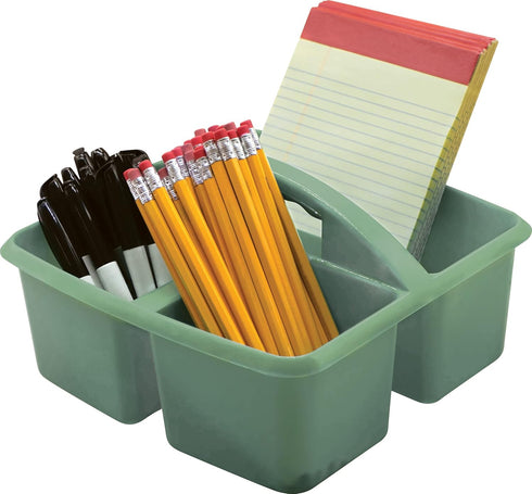 Teacher Created Resources Soft Colors Portable Plastic Storage Caddy 6-Pack for Classroom, Kids Room, Office