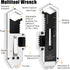9 1 Small Multitool Wrench in Pocket Adjustable Wrench for Screw with Mini Pry Bar Nail Puller Keychain Tool Caliper