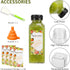 45pcs 12oz TOMNK Juice Bottles, Reusable Juice Bottles with Caps and Labels, Funnel, Brush Beverage Containers