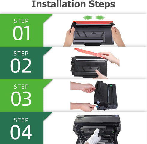 Aztech Compatible Toner Cartridge Replacement for Brother TN 850 TN850 TN-850 TN820 TN-820 (Black, 2-Pack)