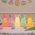 BLESOUYI 3D 1 Pack Easter Lamp Bunny Night Light Figurine Printed LED Hollow Out Rabbit Lamp, Decorative Ornament