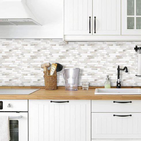 STICKGOO Thicker Design Peel and Stick Tile Backsplash, 12 12 Stick on Backsplash for Kitchen, Self Adhesive Tile for Kitchen Backsplash and Bathroom(1 Sheet) by STICKGOO