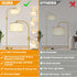 Dimmable 1200 Bulb Nintiue Upgraded Modern Arc Tall Standing Floor Lamp with Linen Shade, Lumens LED Included