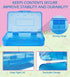 Plastic Translucent Pencil Box, Pencil Cases with Snap-Tight Lid for Pens, Pencils, School and Office Supplies, 1 Pack