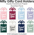 Set 8 Big Dot of Happiness Assorted Elegantly Simple - Guest Party Favors Money and Gift Card Sleeves - Nifty Gifty
