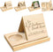 Lovdeying Personalized Wooden Triangle Book Holder Stand Custom Solid Oak Wood Book Rest