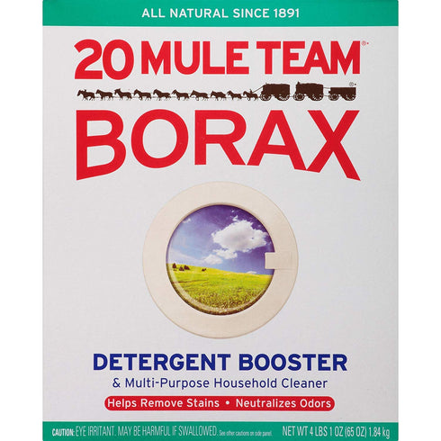 20 Mule Team Borax All Natural Laundry Booster & Multi-Purpose Household Cleaner 4Lbs 1Oz. (65