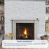 20 Midcard Sheet Peel and Stick Backsplash, White Marble PVC Wall Tile for Kitchen Backsplash
