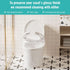 (16.53x14.37) White toilet seat, with soft-close hinges, non-slip pads, made of plastic, durable and easy to clean