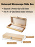 Goldenpasinee 50 Wooden Microscope Slide Storage Box, Durable Specimen Storage Cabinet for Slides, Laboratory Sample