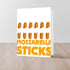 CafePress Mozzarella (10-pack) Sticks Cheese Lover Funn Greeting Cards Folded Greeting Cards Matte
