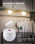 Rechargeable Light Bulbs with Remote Control, 2 Pack, Battery Operated, Timer, Dimmable Wireless Puck LED Bulb