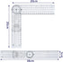 Plastic Goniometer Quick Angle Protractor Clear Angle Finder Angle Ruler with 7 Inch Arm Angle Measurement Tool for School Office Measuring Drawing Woodworking Designers Architects Students Work (2)
