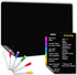 Magnetic Dry Erase Blackboard Set, 11.5x15" Black Board for Home, Office & Classroom, Includes 6 Fine Tip Markers