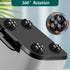 360 (Black-4 Self Adhesive Caster Wheels, Swivel Stainless Steel Rollers,Low Profile Rollers for Kitchen Appliances