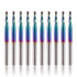 10 Pcs O Flute Spiral Router Bit 1/8 inch Shank, Up Cut