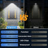 2-Pack IP65 3 Brightever Solar Motion Sensor Outdoor Lights, Waterproof Solar Powered Fence Lights with Lighting Modes