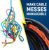 GS Power Wire Loom 1/2 Inch x 25 Ft Split Cable Sleeves for Industrial Electrical Wires, High Temperature