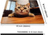 Cute Cat Square Mouse Pads, Non-Slip Rubber Base, Small Office Computer Mousepad for Desk Laptop