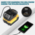 Battery Adapter DM18M for Makita 18V Tools, Converts Dewalt 20V & Milwaukee M18 to Makita 18V with USB Port
