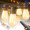 addlon 50FT LED Outdoor String Lights with Edison Shatterproof Bulbs, Weatherproof Strand,