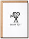 VKNDesigns Thank You Card - Cards for Movie Fans - Cards for Film