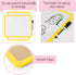 Mr. Pen Dry Erase Board, 14” x 11” with Black Marker, Yellow Frame Small White Board for Kids and Students
