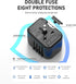 Universal International Power Travel Plug Adapter, 5 in 1 European Adapter with 2xUSB-A and 2xUSB C Wall Charger