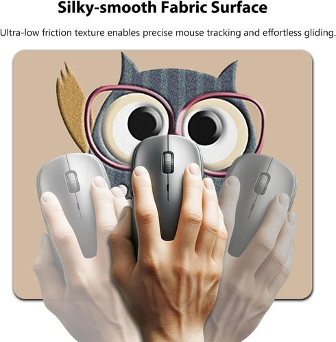 Cute Cartoon Owl Mouse Pad - Retro Personalized Design Vintage Owl Mouse Pads