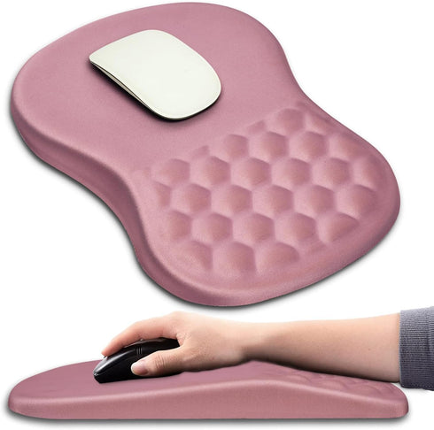 Hokafenle Ergonomic Mouse Pad Wrist Support with Massage Design, Wrist Rest Pain Relief