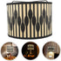 Rattan Lamp Shade Fabric Assembly Required Lampshade: Table Bedside Floor Lamp Fabric Drum Lampshade Classic Geometric
