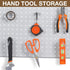 Shimeyao 100 Pcs Stainless Steel Pegboard Hooks, 12 Inch Display Hook for 1/8 1/4 Pegboard Storage Organizer