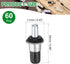60Pcs 0.98"x0.43" uxcell Shutter Repair Pins, Metal Spring-Loaded Replacement Pins Plantation Shutter Fasteners