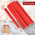 Zonon 100 Pieces Carpenter Pencils: Octagonal Red Hard Black Pencils for Woodworking Marking and Concrete