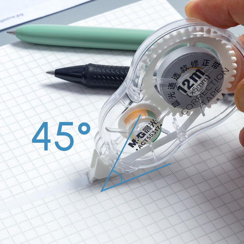 M&G 6 Pack Correction Tape Set, 39FT Long, 72M/234FT White Out, Clear Writing, 1/5 Inch X 32.8 Ft/Pack for Office School