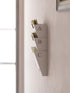 Wallniture 3-Tier Lisbon Wall File Holder Organizer, Metal White for Office Storage