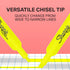 Sharpie Tank Style Highlighters, Chisel Tip, Fluorescent Yellow, 36 Count