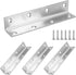 L Bracket, Heavy Duty Corner Brace, 4 Pack 5.51" Metal Shelf Bracket