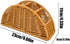 Generic 4 Woven Remote Control Holder - Compartment Imitation Rattan Basket | Bohemian Rustic TV Remote Storage Box |